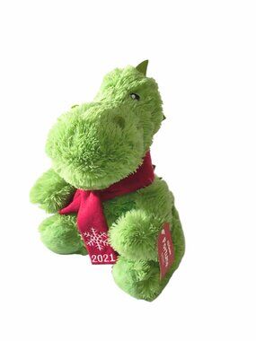 2021 PetSmart Fortune Dinosaur Dragon Squeaker Dog Pet Plush Toy 12" NEW